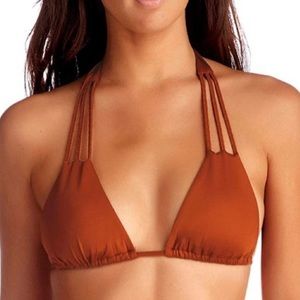 Vitamin A Copper Jaydah Triangle Bikini Top